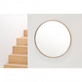 Oak Round Mirror