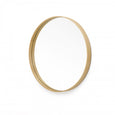 Oak Round Mirror