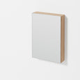 Oak Slim Bathroom Mirror Cabinet