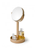 Wooden Magnifying Mirror
