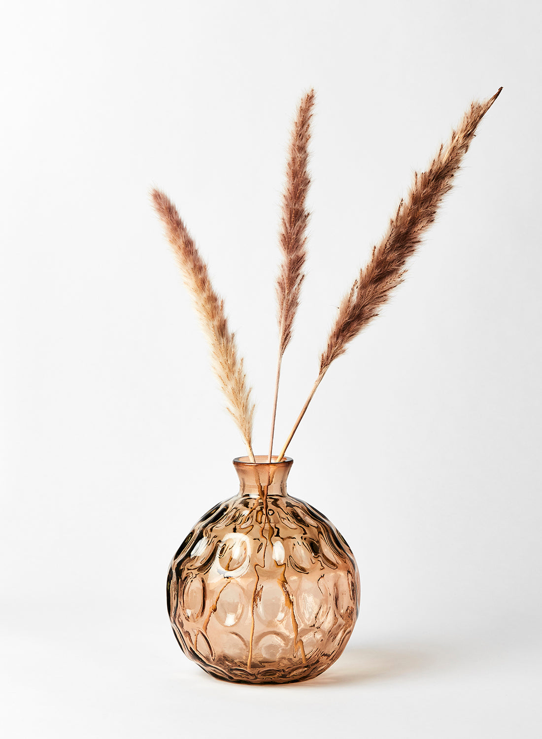 Beige Glass Bubble Vase