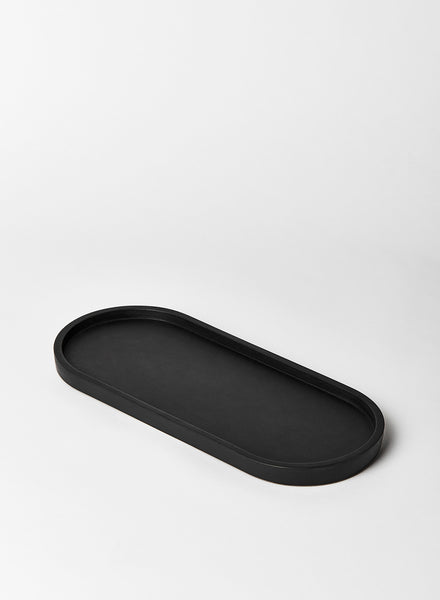 Black Oval Tray