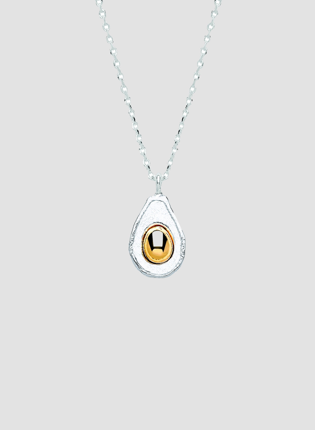 Gold and Silver Avocado Necklace