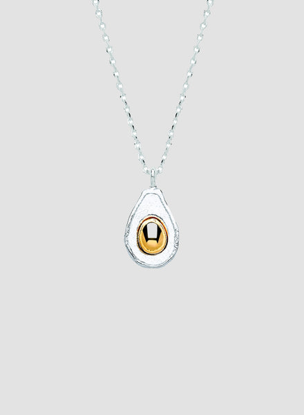 Gold and Silver Avocado Necklace