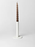 Large White Taper Candle Holder