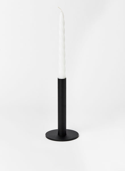 Medium Black Candlestick Holder