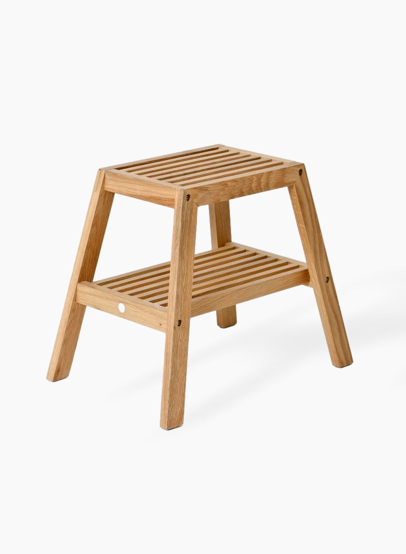 Oak Bathroom Stool
