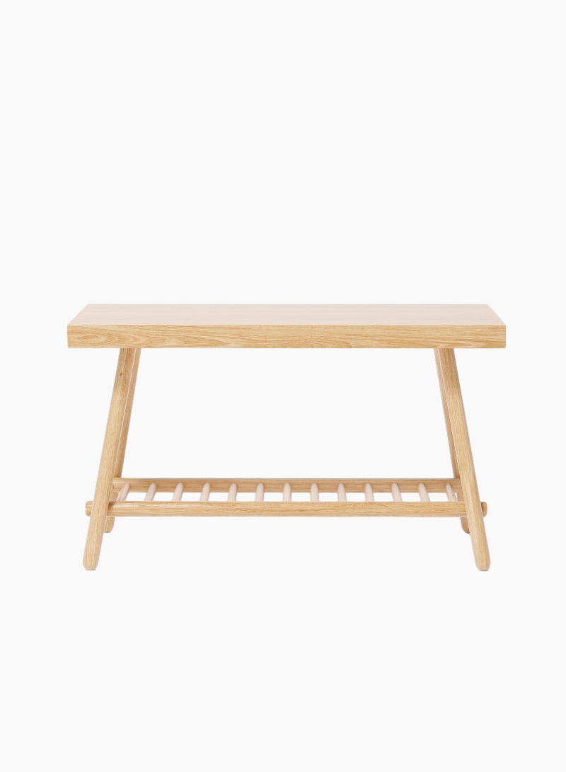 Oak Bench Seat With Storage