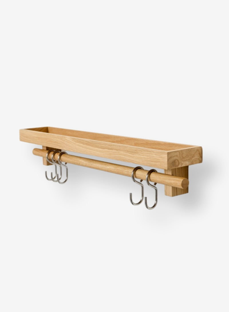 Oak Kitchen Hanging Rack