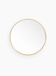 Oak Round Mirror