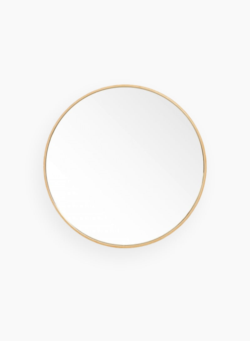 Oak Round Mirror