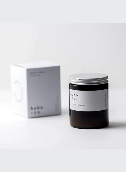 Oakwood + Tobacco Medium Soy Candle