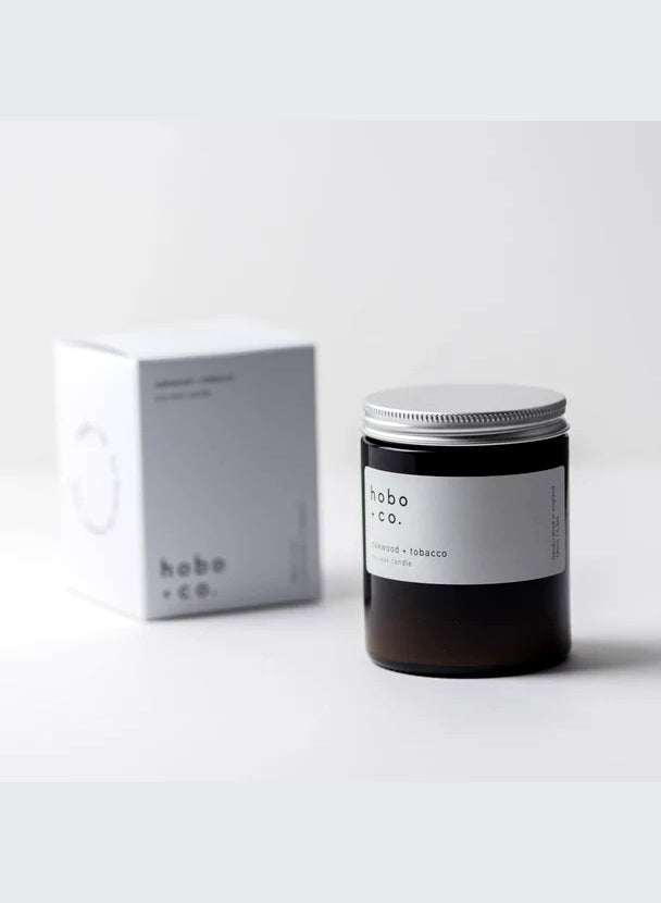 Oakwood + Tobacco Medium Soy Candle