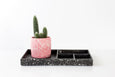 Pink and White Terrazzo Planter