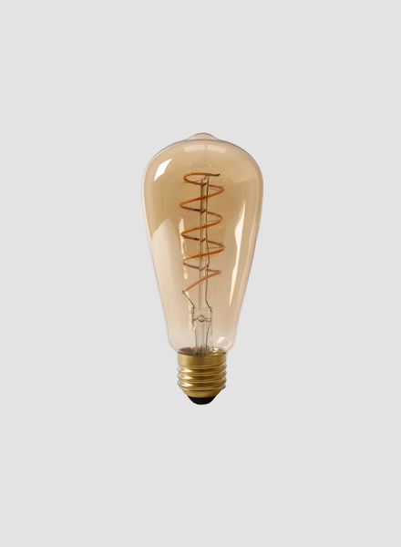 Spiral Teardrop LED Filament Bulb