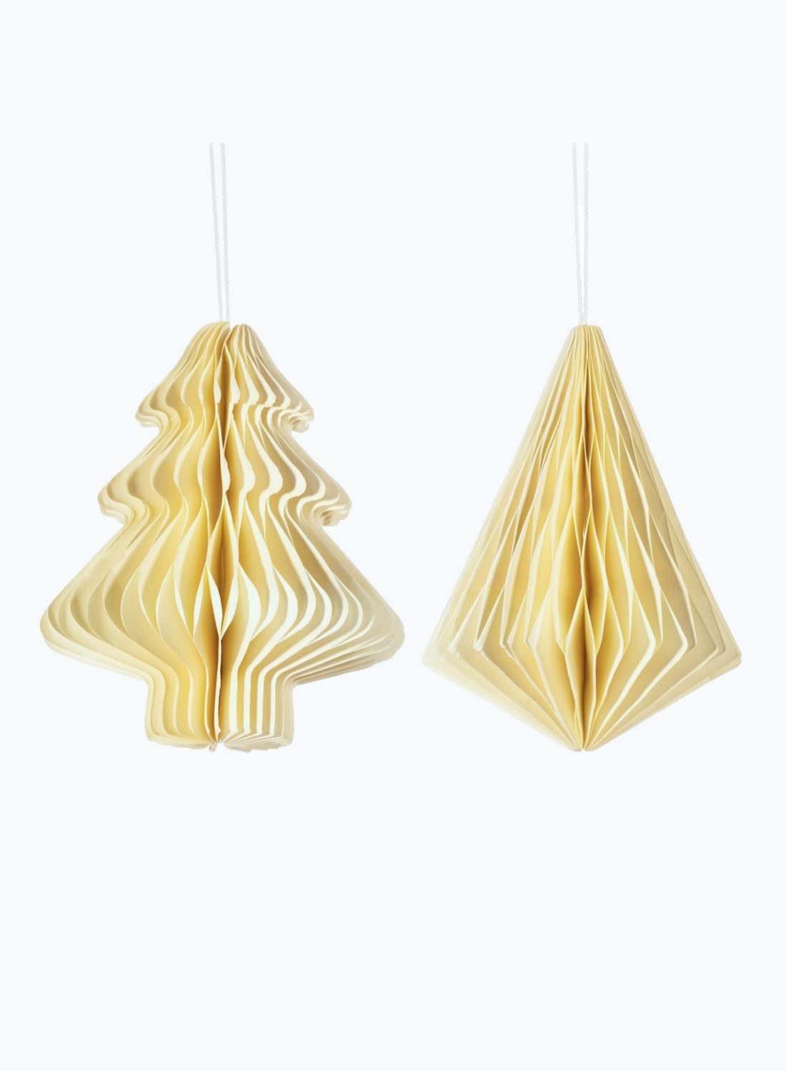 Tree + Diamond Paper Decorations