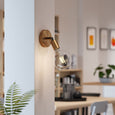 Adjustable Brass Wall Light