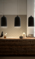 Matt Black Pendant Light